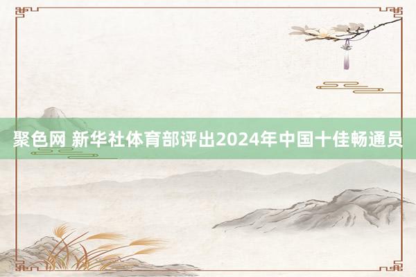 聚色网 新华社体育部评出2024年中国十佳畅通员